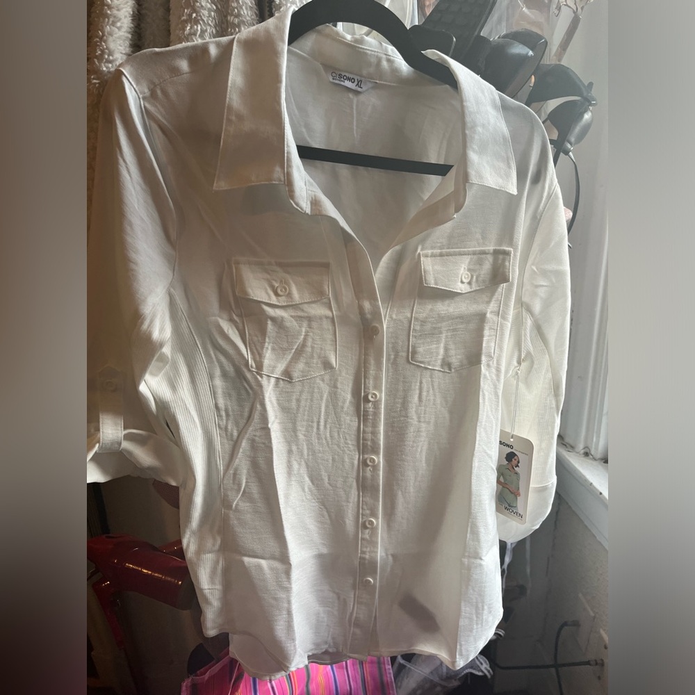 Brand new woven white shirt